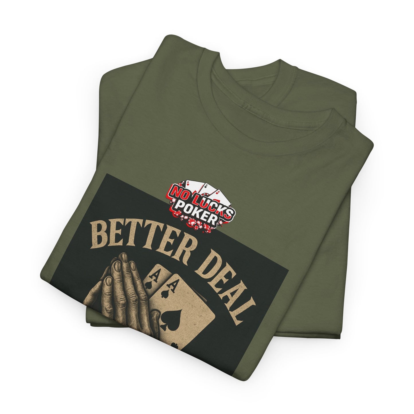 No Prayers Just Play Poker T-Shirt | Zero Lucks – Skill Over Superstition