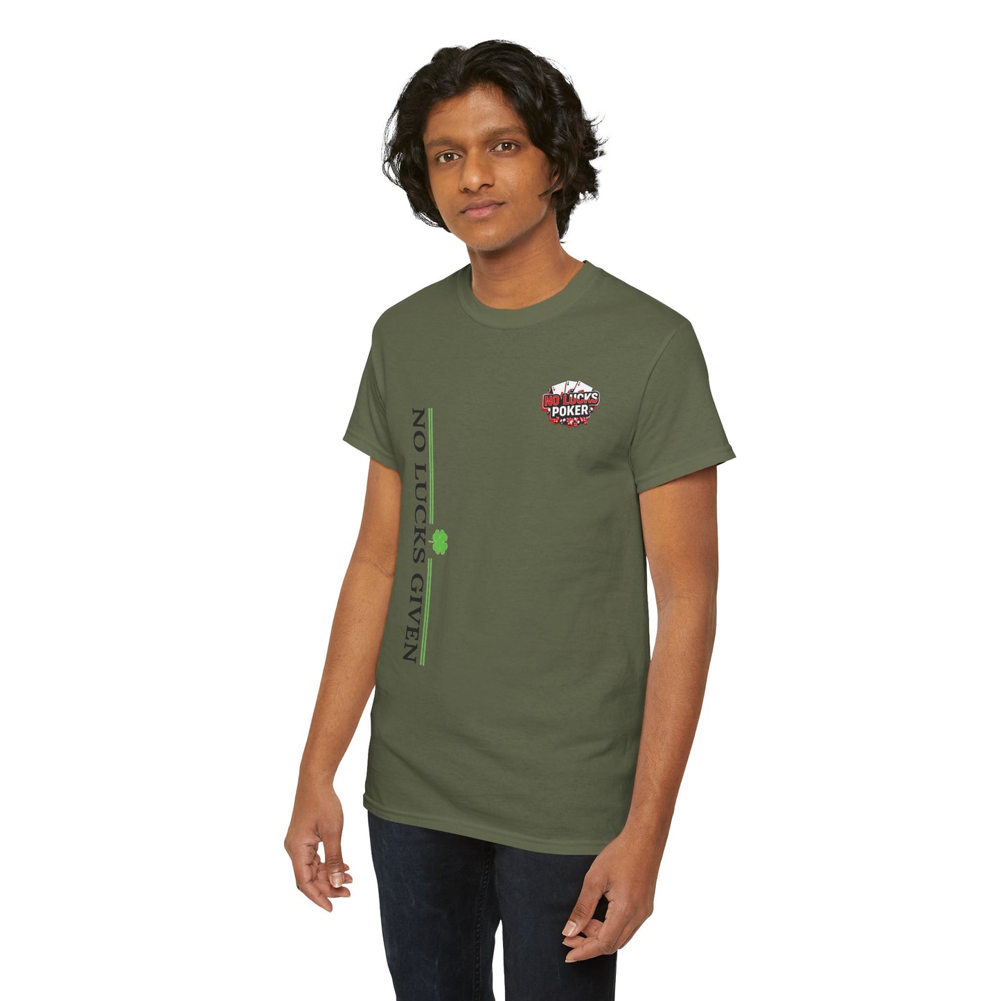 No Lucks Given – Signature Logo Poker Tee (All In Edition)