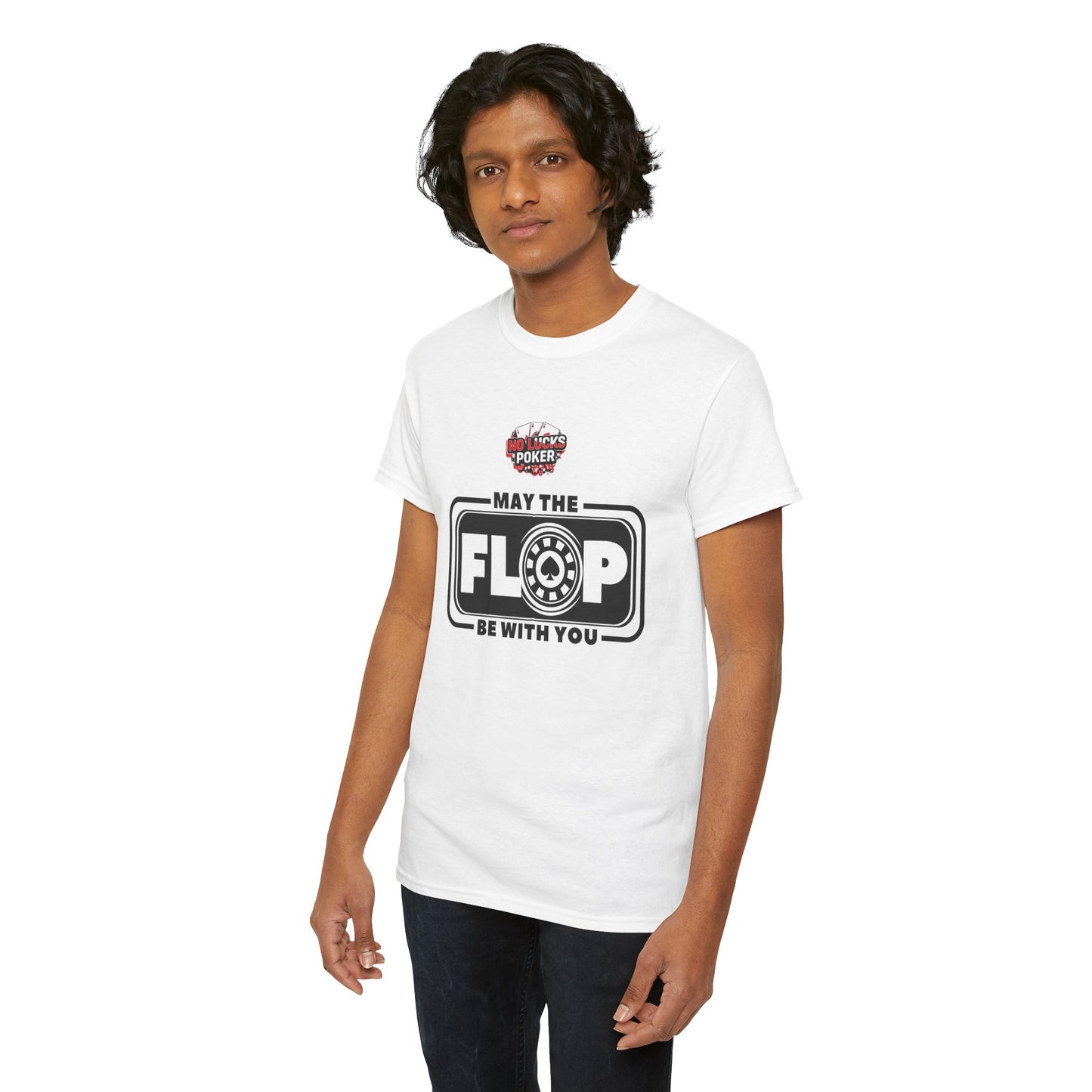 Zero Lucks – “May the Flop Be With You” Poker Logo Tee