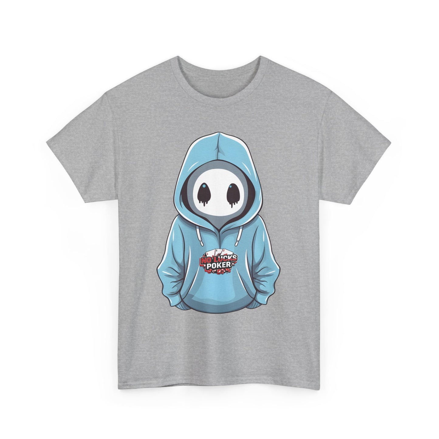 No Lucks Given – Mysterious Hoodie Player Poker Tee