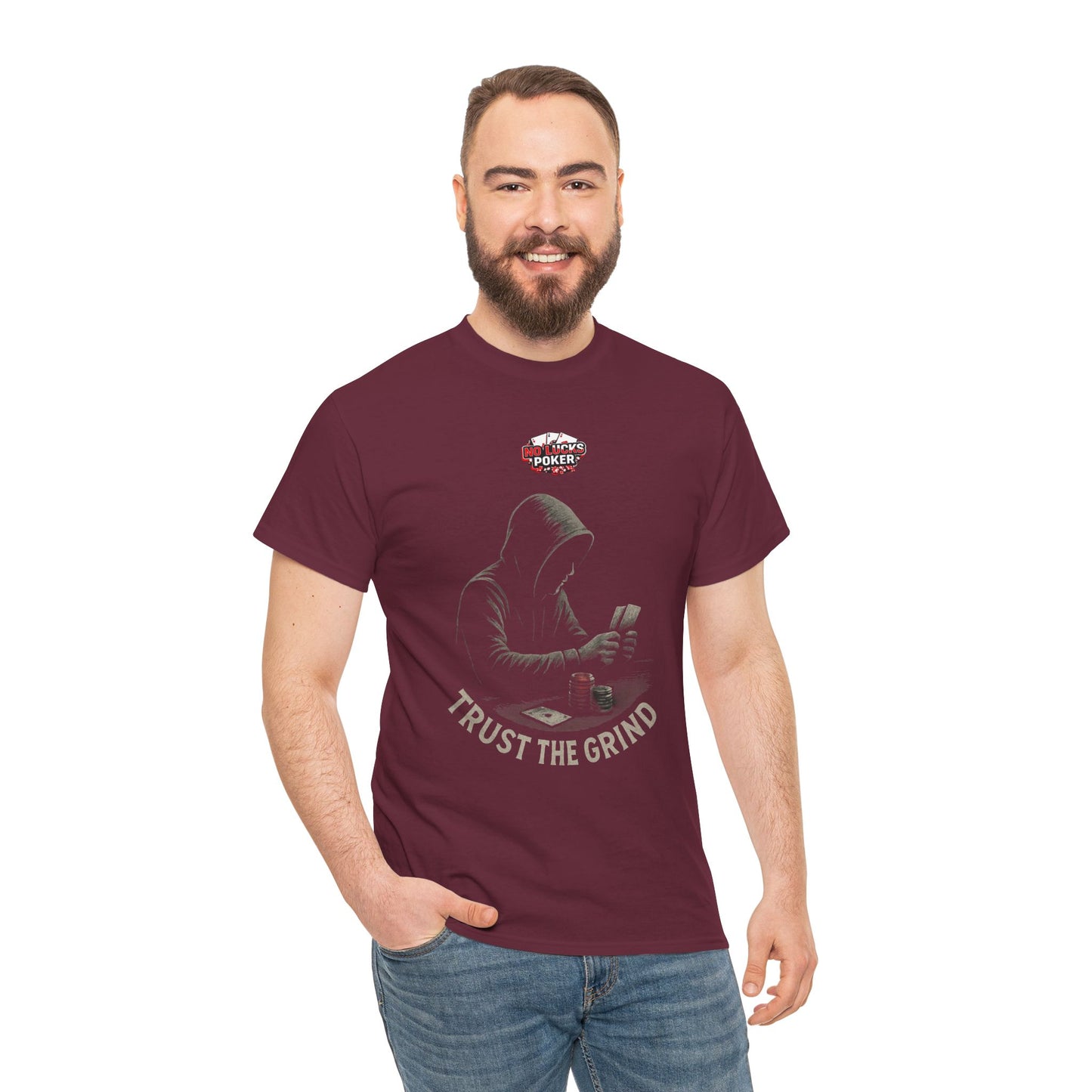 Trust the Grind Poker T-Shirt | Zero Lucks – Play Sharp