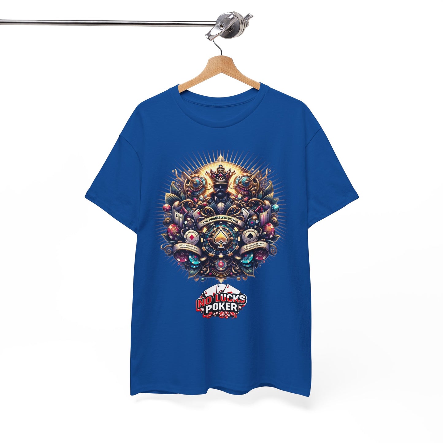 I'm Probably Bluffing unisex heavy cotton tee Poker Apparel