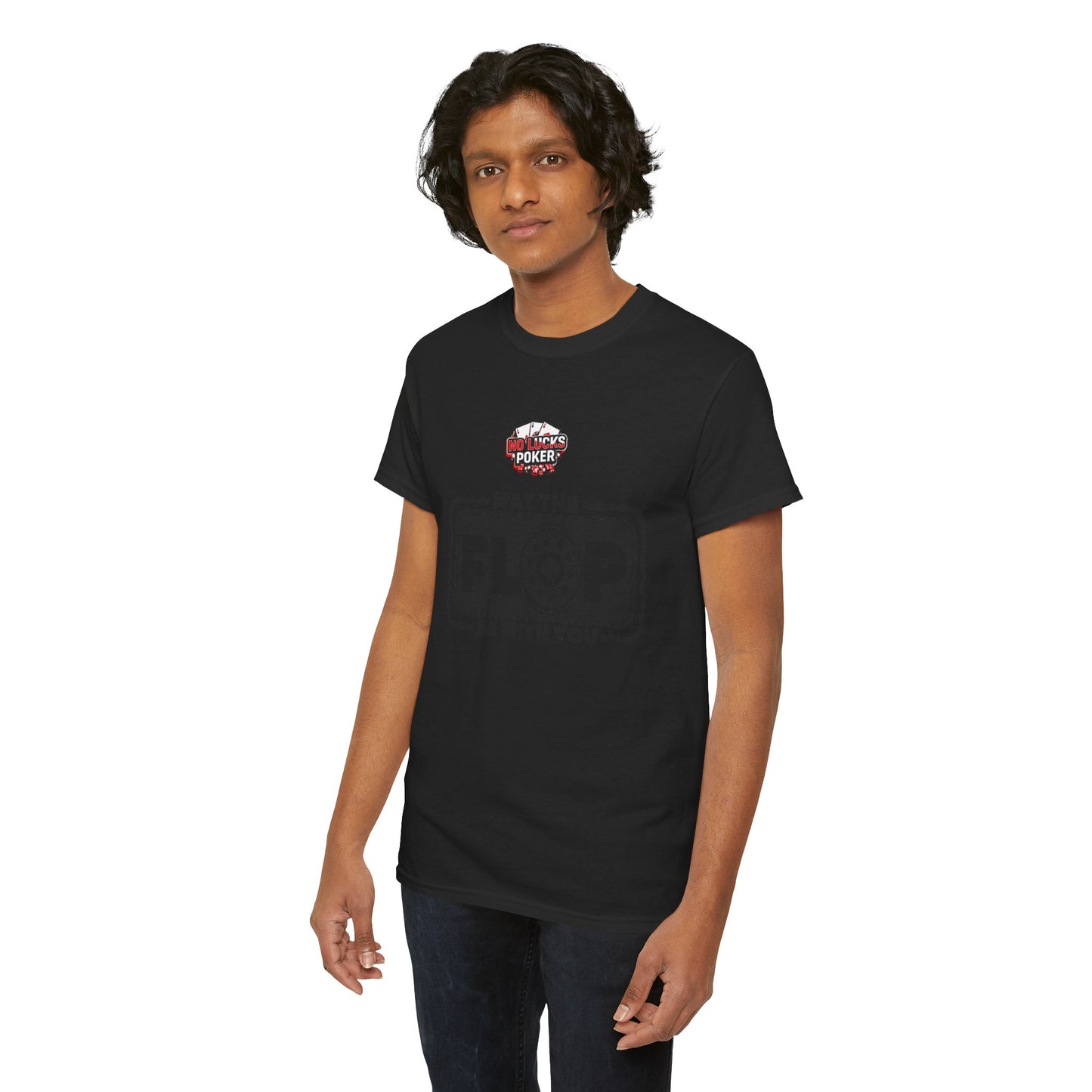 Zero Lucks – “May the Flop Be With You” Poker Logo Tee