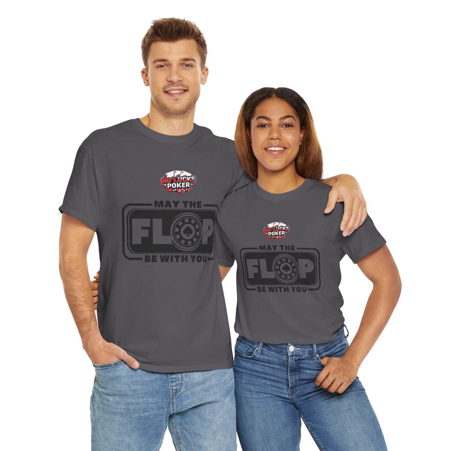 Zero Lucks – “May the Flop Be With You” Poker Logo Tee