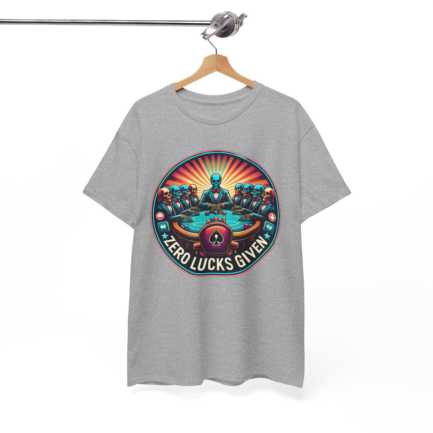 Zero Lucks Given unisex heavy cotton tee Poker Apparel
