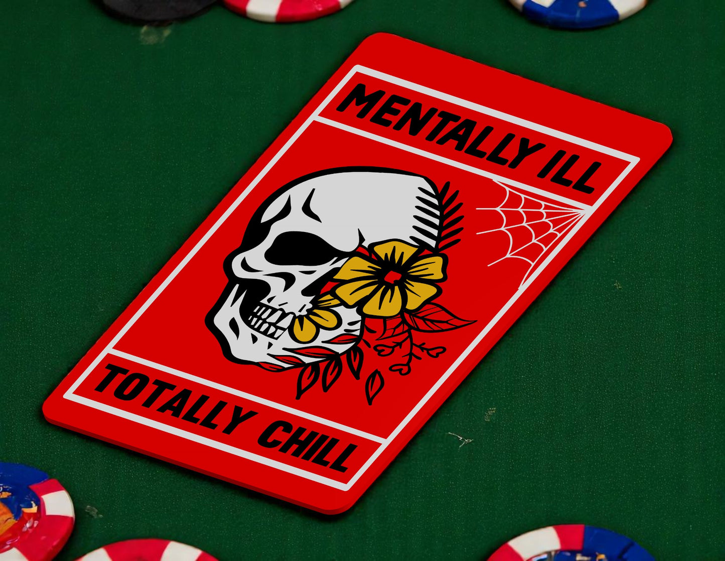 BIT OF A MESS BUT DOING MY BEST - Custom 3D Printed Poker Cut Card – Casino & Home Game Dealer Accessory