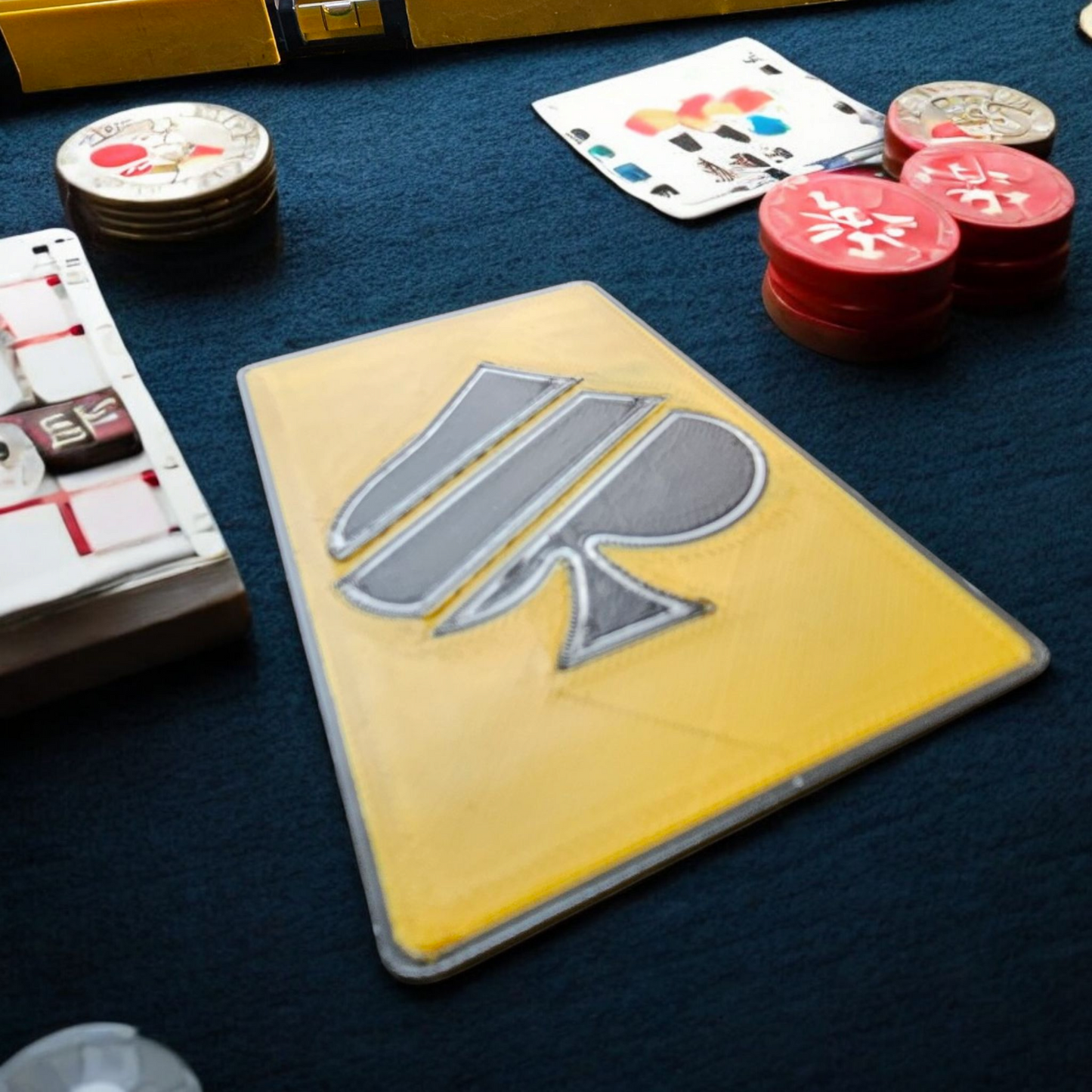 Custom 3D Printed Poker Cut Card – Personalized Text or Design (2–4 Colors)
