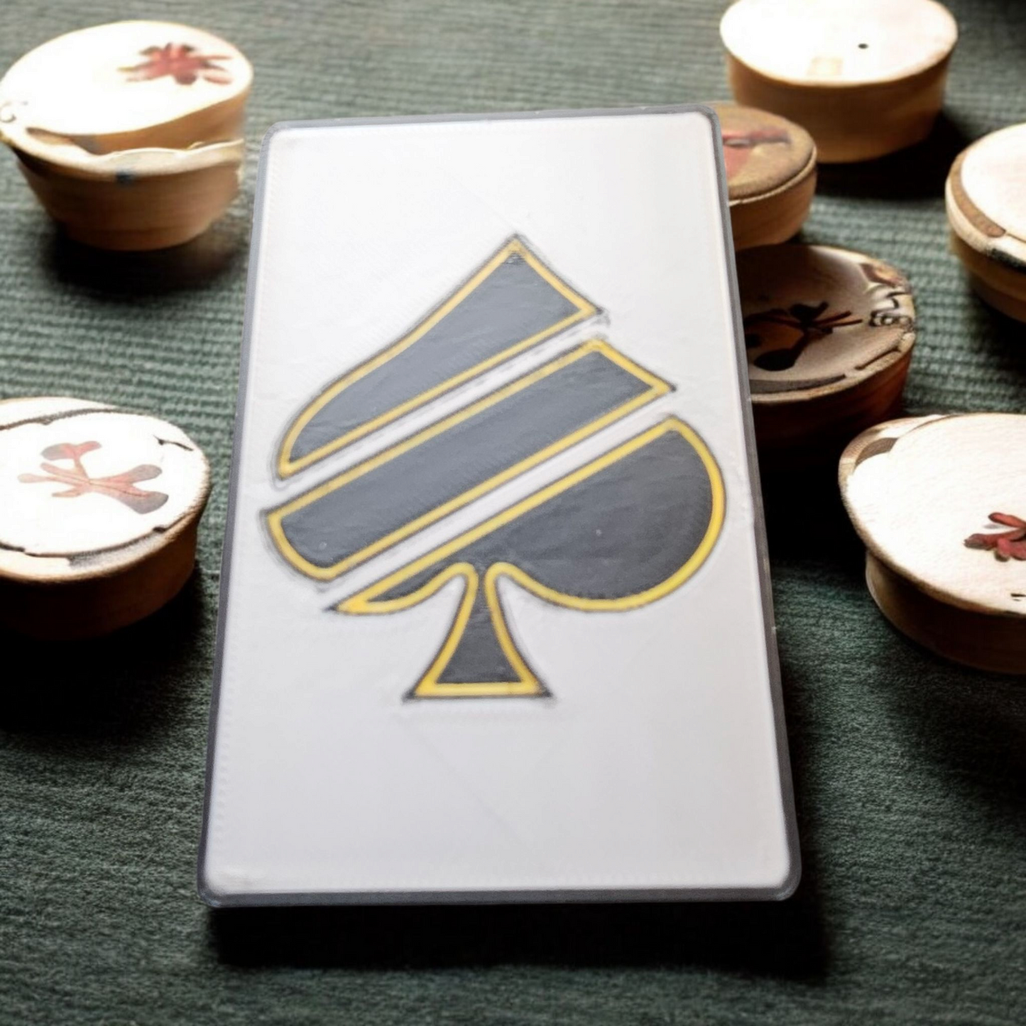 Custom 3D Printed Poker Cut Card – Personalized Text or Design (2–4 Colors)