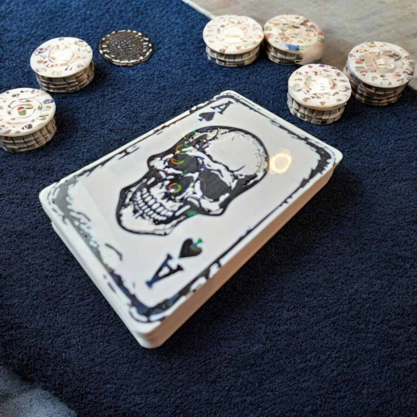 Custom 3D Printed Poker Cut Card – Personalized Text or Design (2–4 Colors)