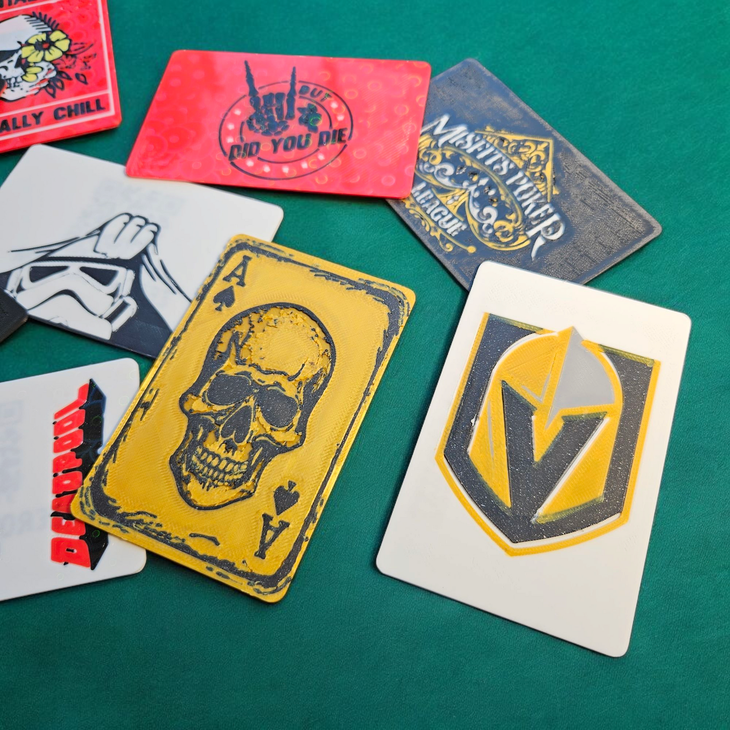 Custom 3D Printed Poker Cut Card – Personalized Text or Design (2–4 Colors)