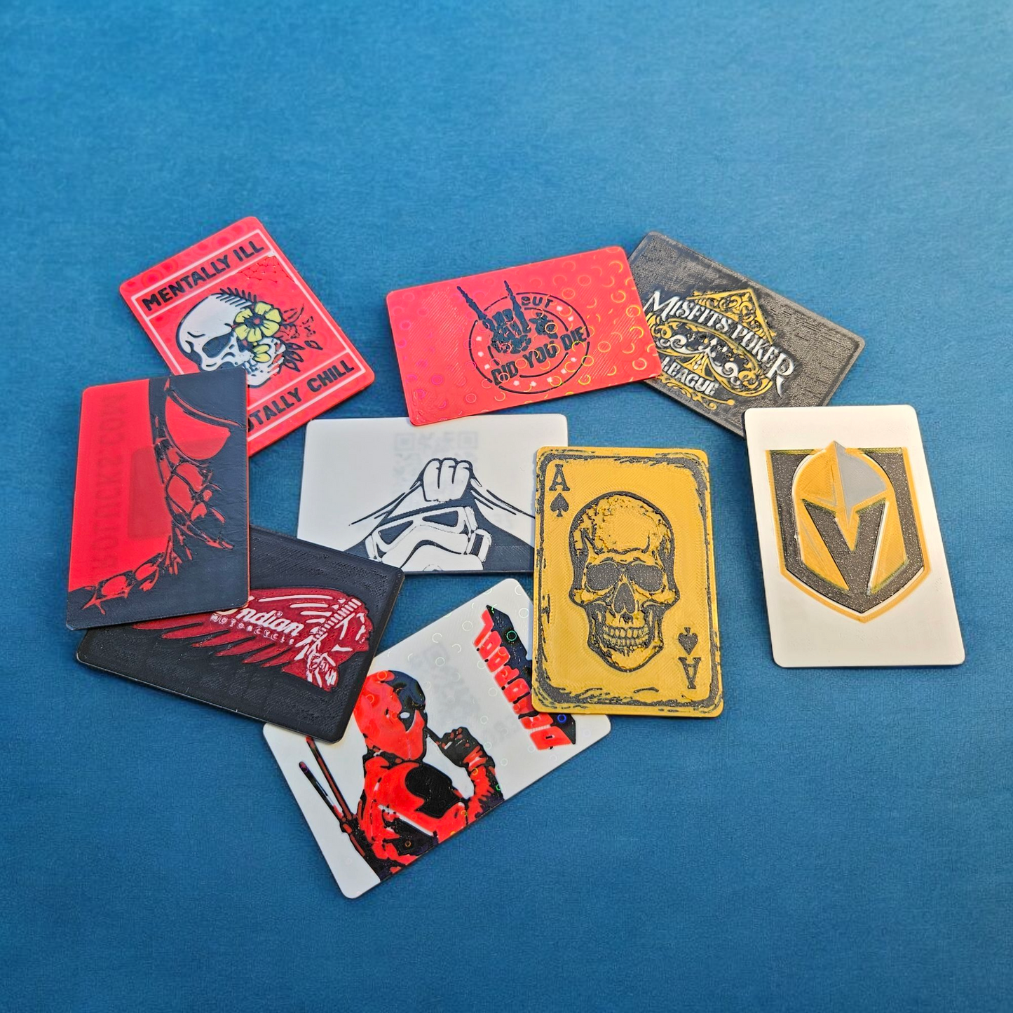 Custom 3D Printed Poker Cut Card – Personalized Text or Design (2–4 Colors)
