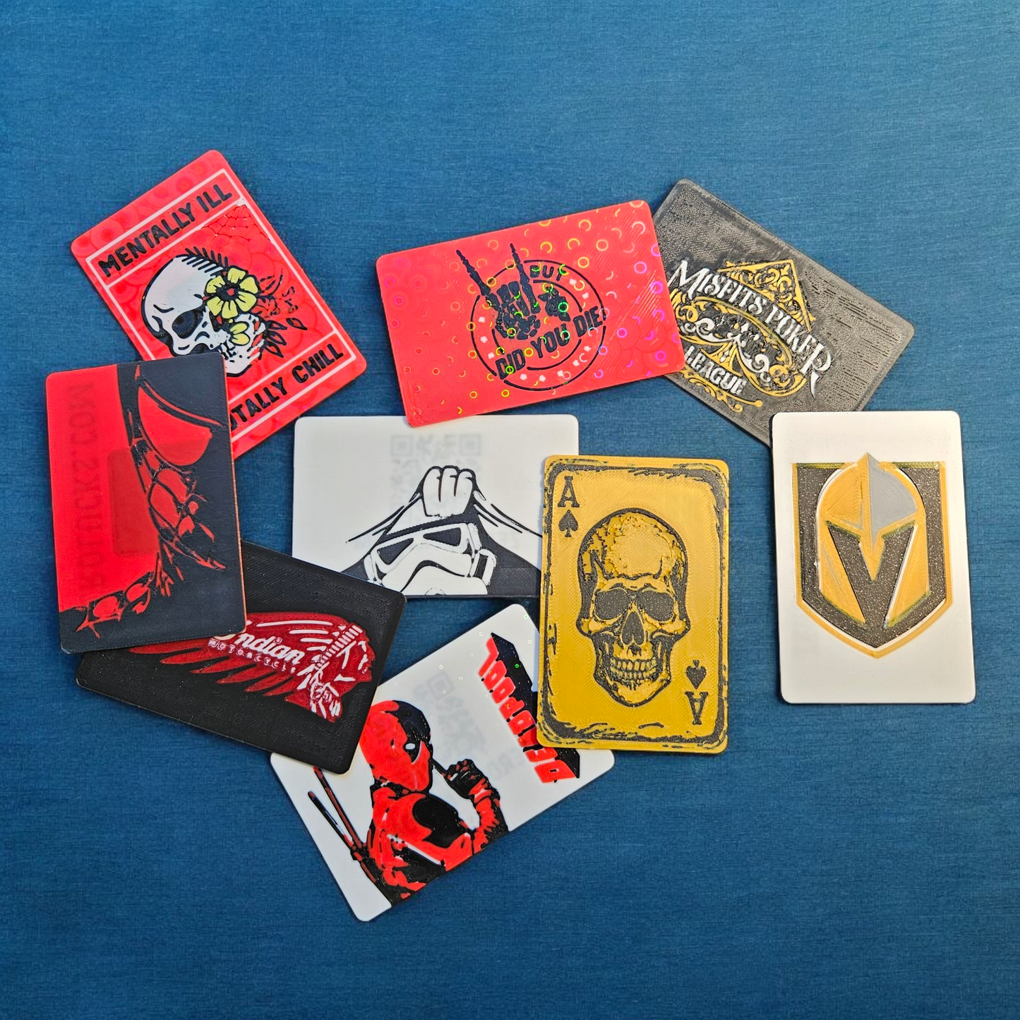 Custom 3D Printed Poker Cut Card – Personalized Text or Design (2–4 Colors)