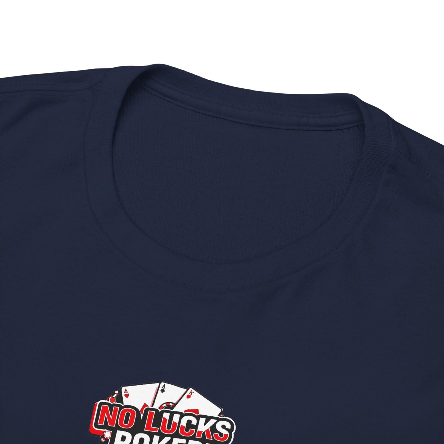 No Lucks Given – Hero/Villain Poker Skull Tee (Headphones Edition)