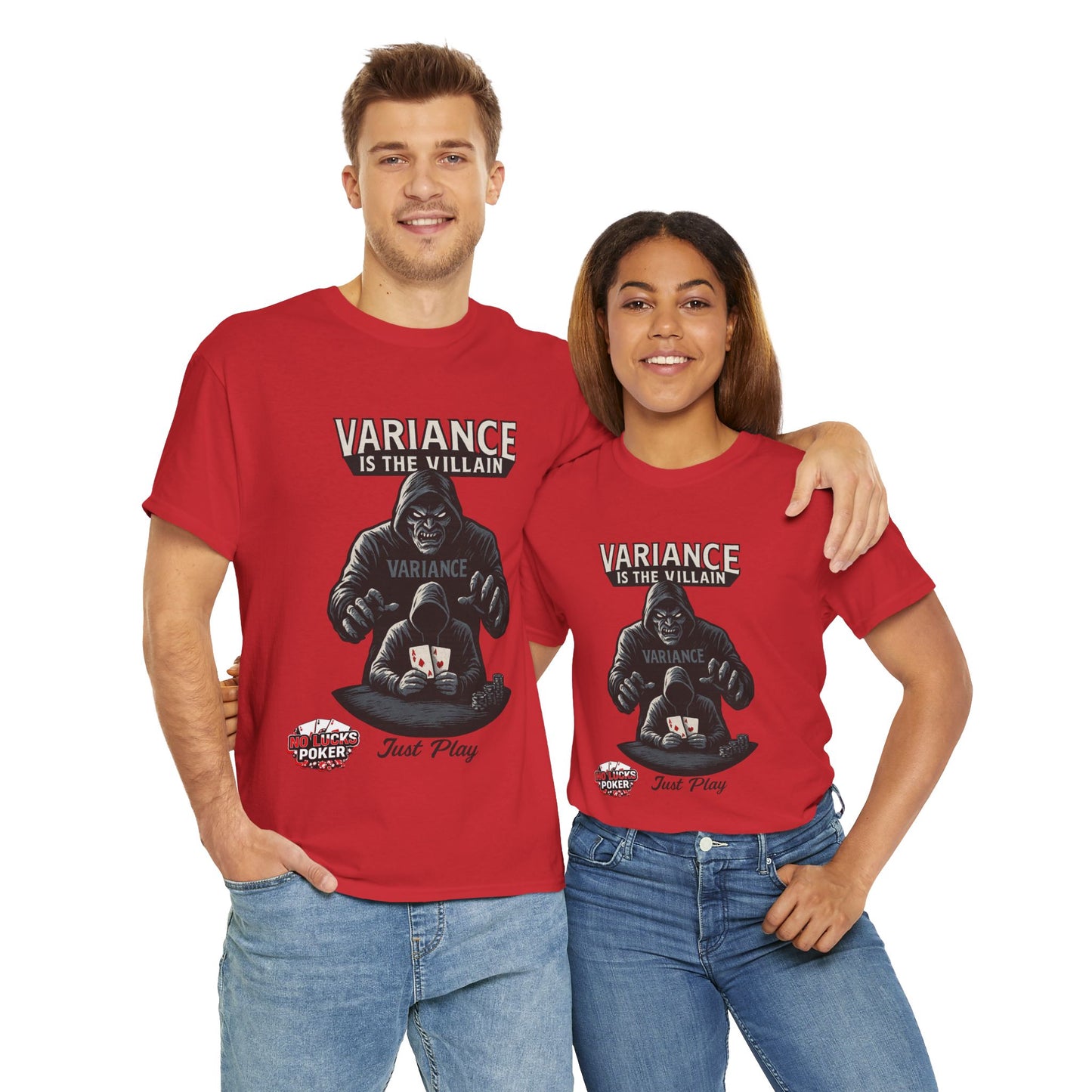 Variance is the Villain Poker T-Shirt | Zero Lucks – Fight the Swings