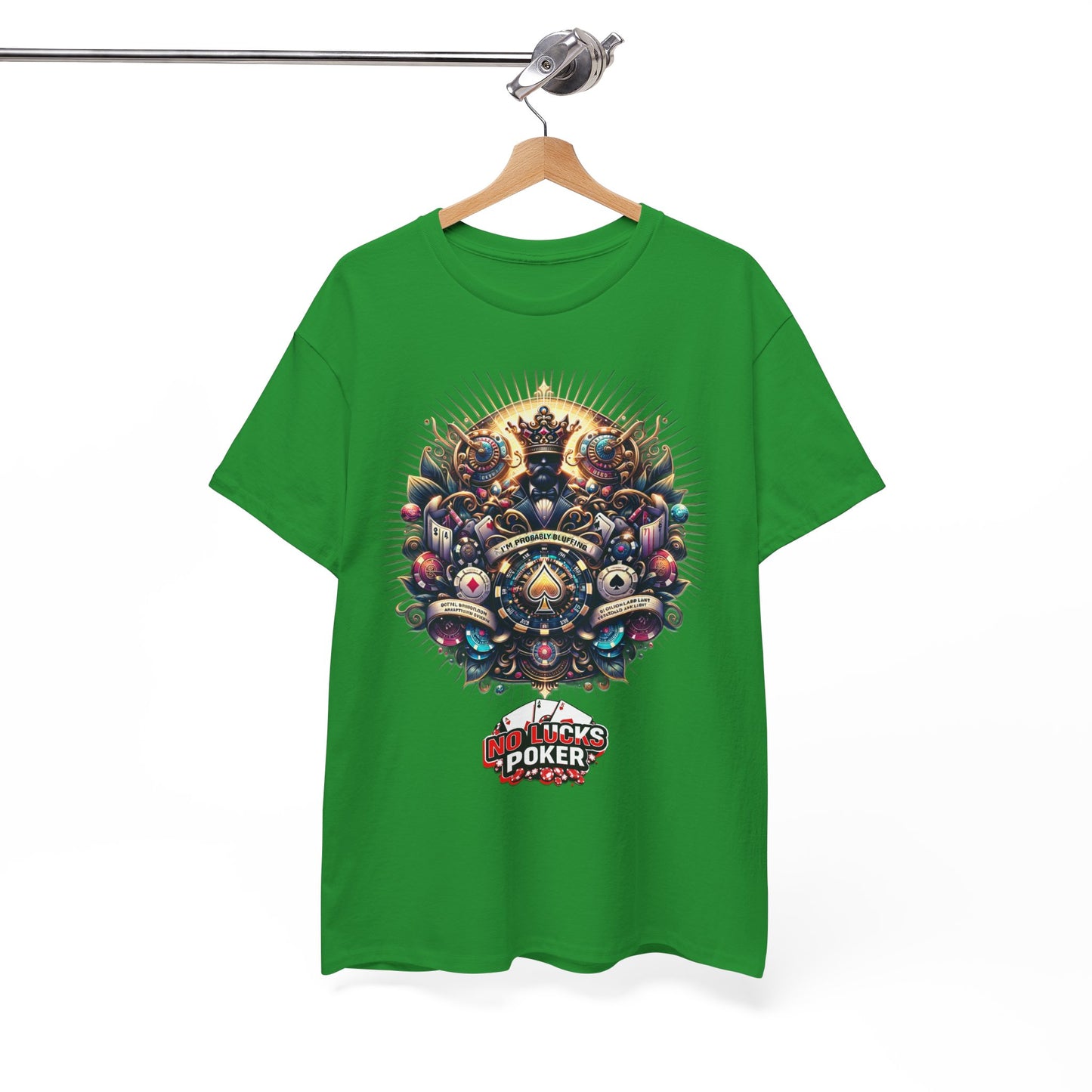 I'm Probably Bluffing unisex heavy cotton tee Poker Apparel