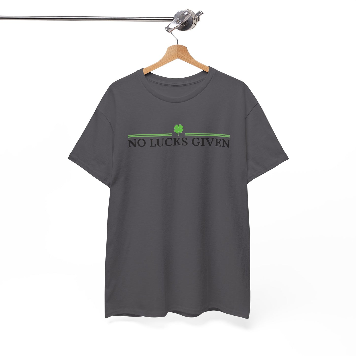 No Lucks Given – Classic Logo Poker Tee (Good Luck, All In)