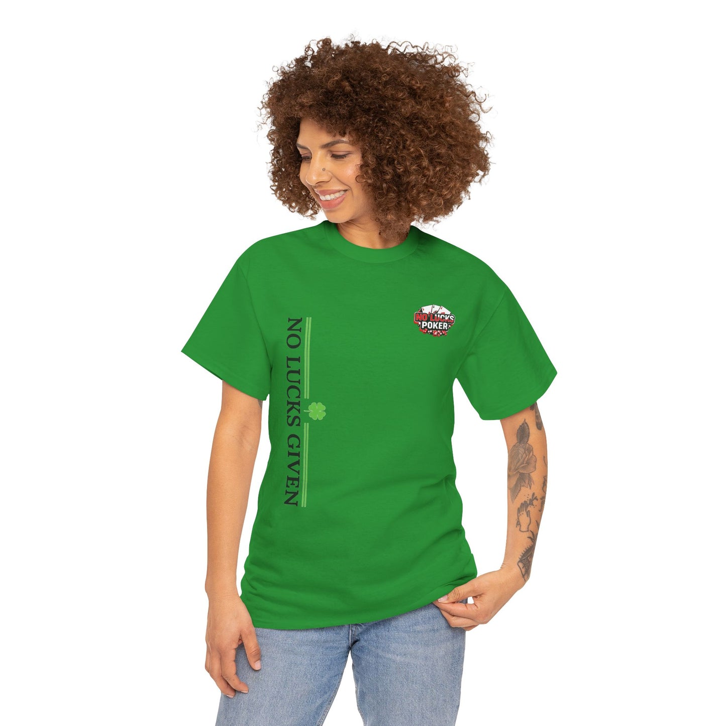 No Lucks Given – Signature Logo Poker Tee (All In Edition)