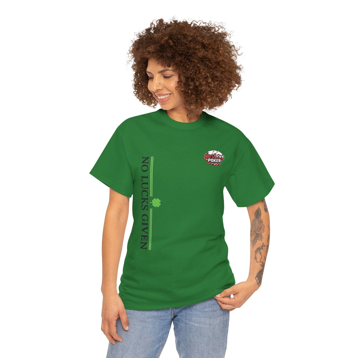 No Lucks Given – Signature Logo Poker Tee (All In Edition)
