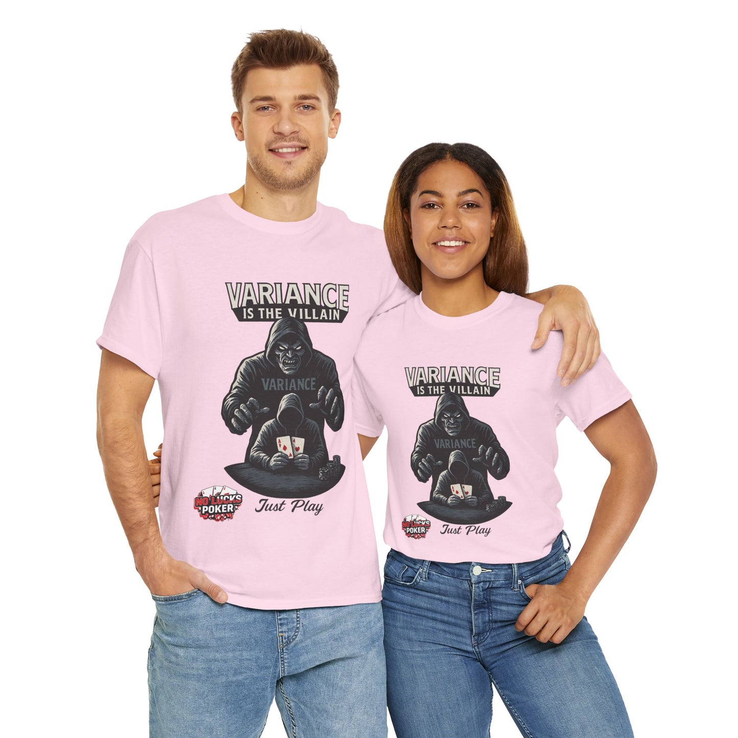 Variance is the Villain Poker T-Shirt | Zero Lucks – Fight the Swings