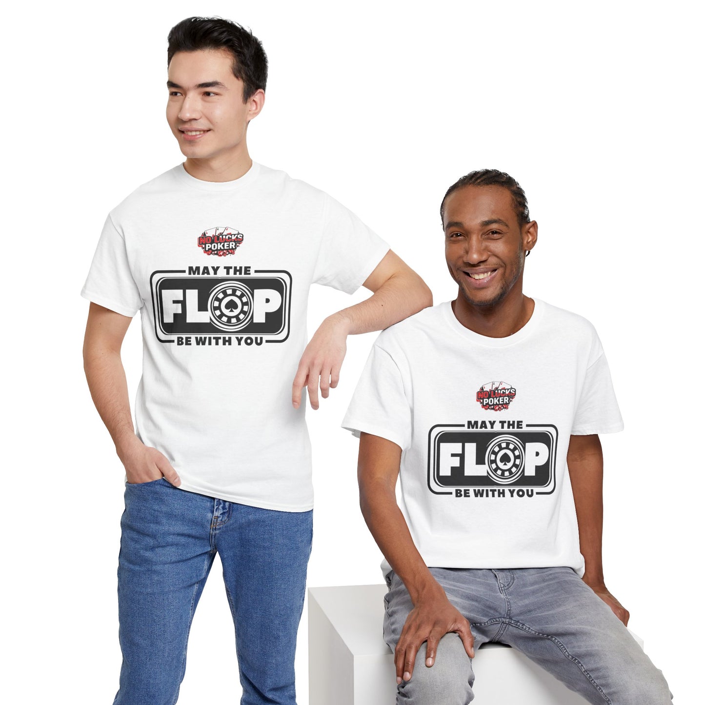 Zero Lucks – “May the Flop Be With You” Poker Logo Tee