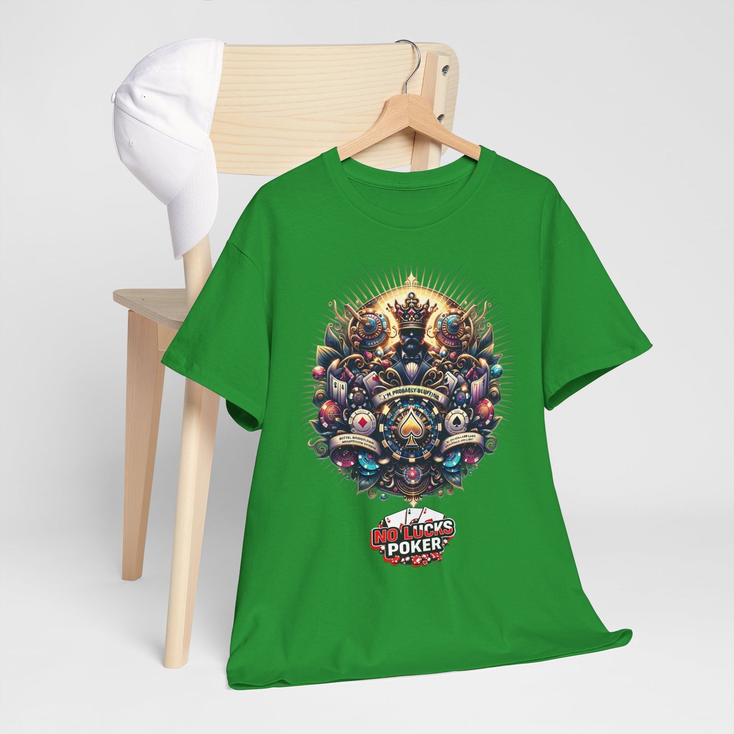 I'm Probably Bluffing unisex heavy cotton tee Poker Apparel