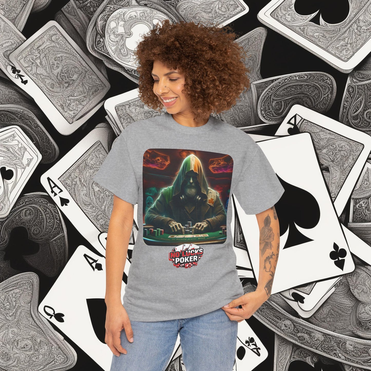 Irish Poker Player Celtic unisex heavy cotton tee Poker Apparel
