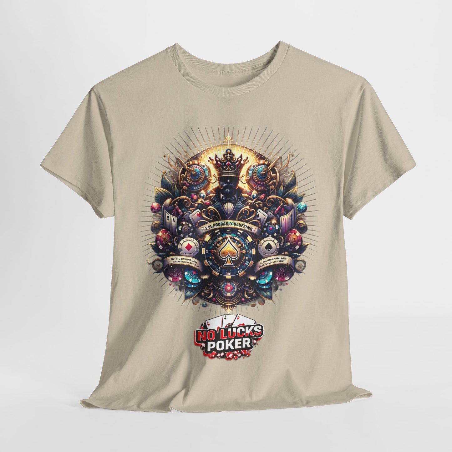 I'm Probably Bluffing unisex heavy cotton tee Poker Apparel
