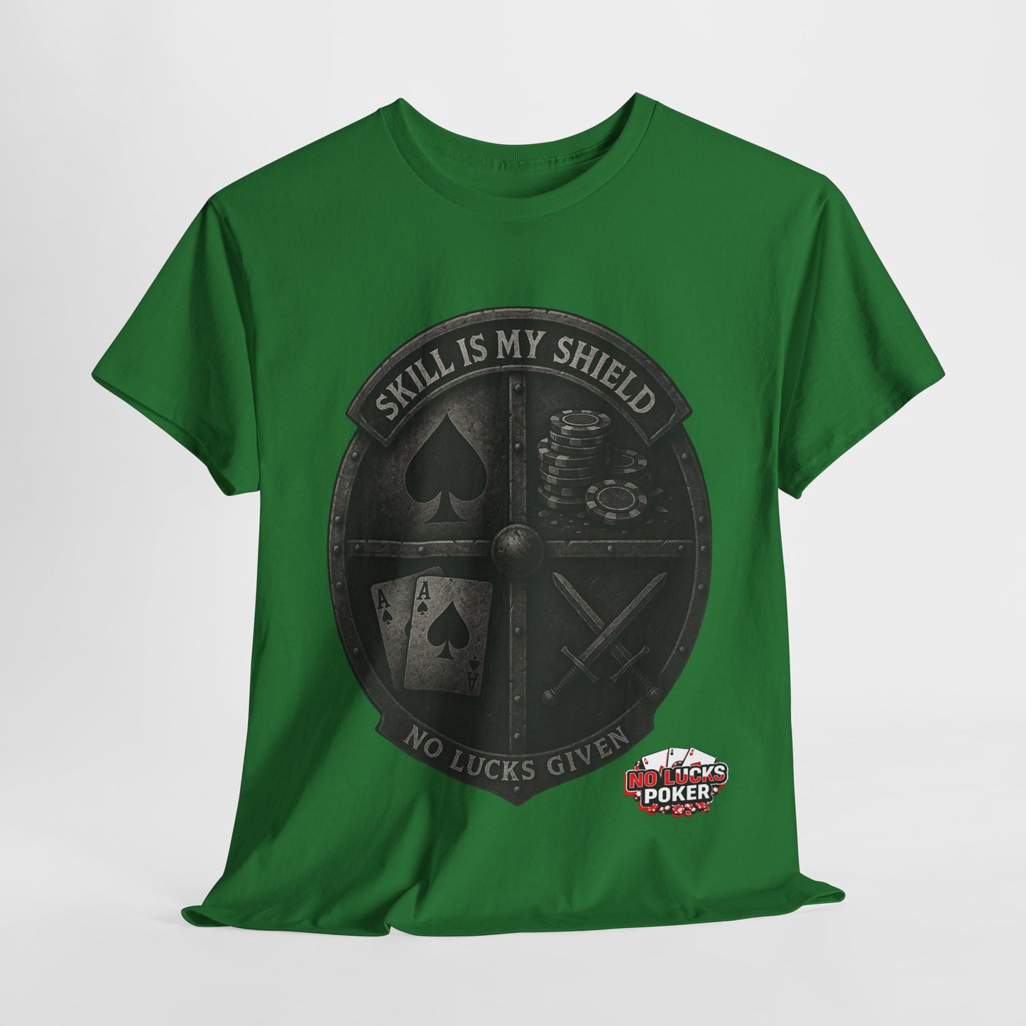 Stack or Shatter Poker T-Shirt | No Lucks Given – Skill Over Luck