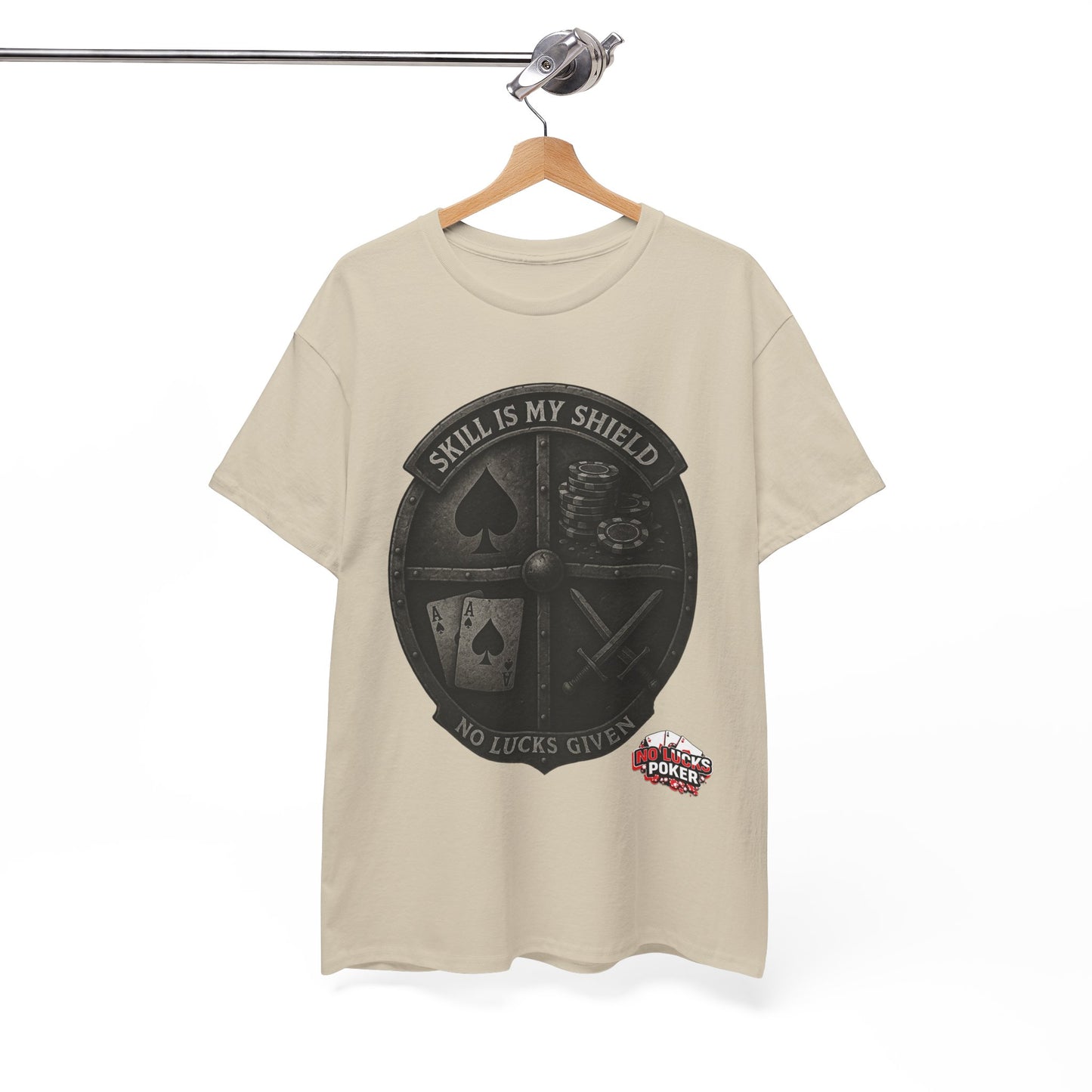 Stack or Shatter Poker T-Shirt | No Lucks Given – Skill Over Luck