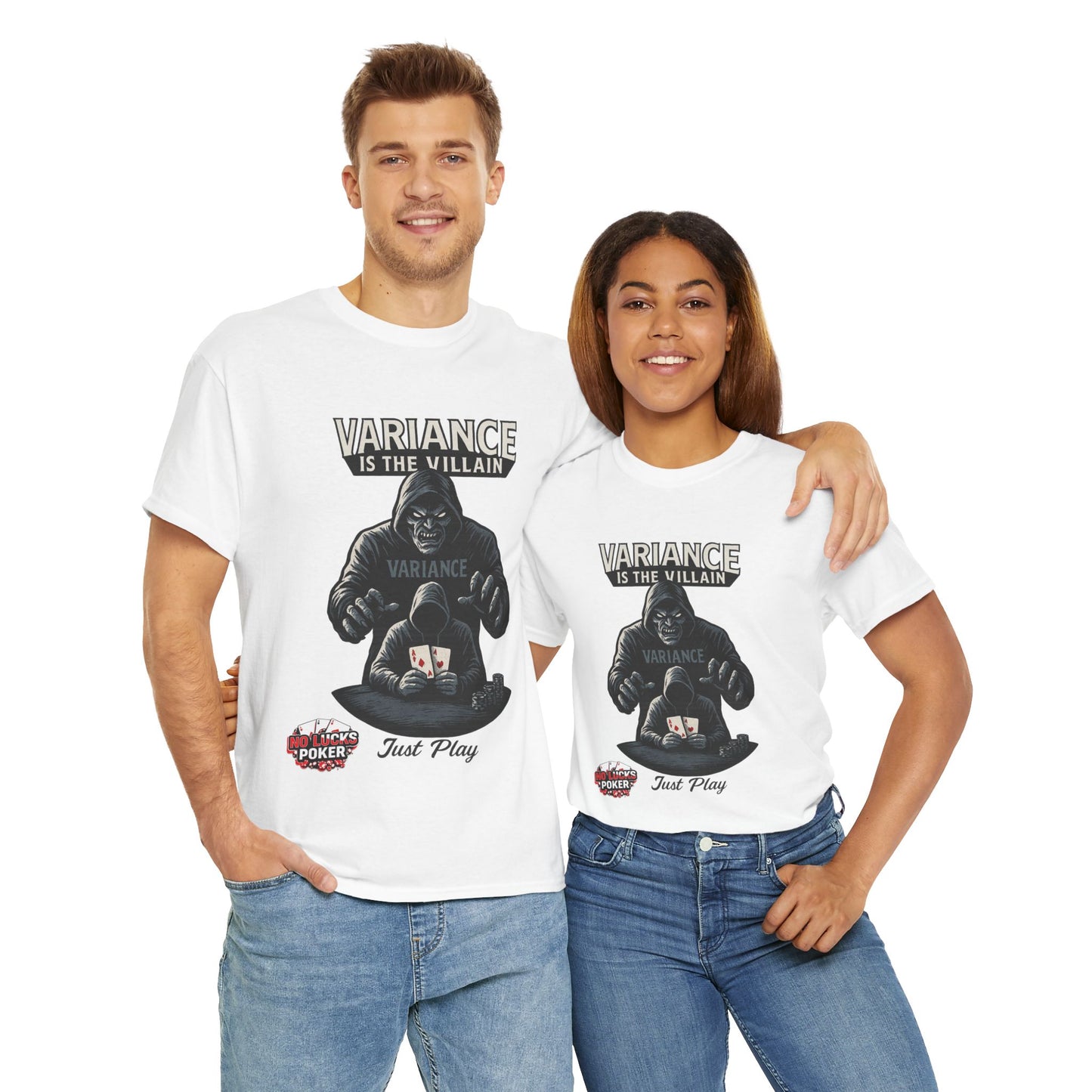 Variance is the Villain Poker T-Shirt | Zero Lucks – Fight the Swings