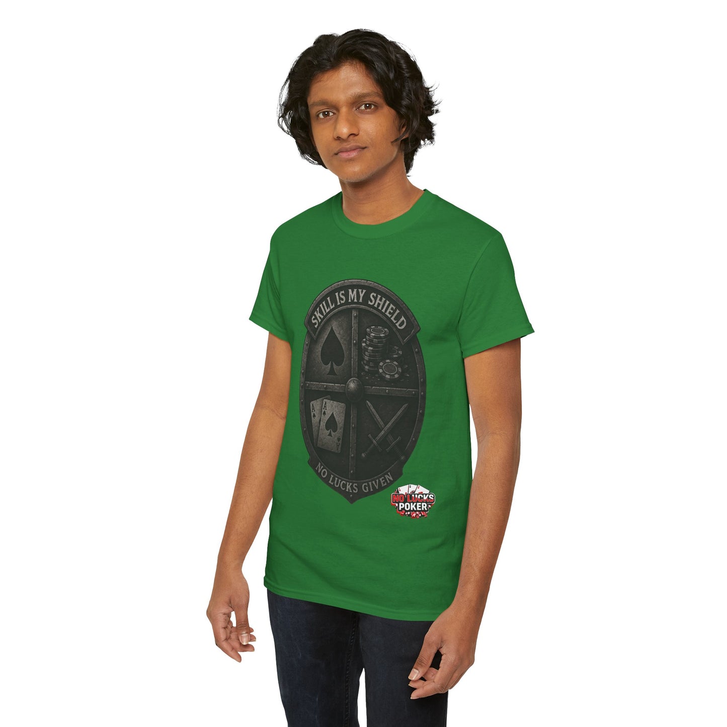 Stack or Shatter Poker T-Shirt | No Lucks Given – Skill Over Luck