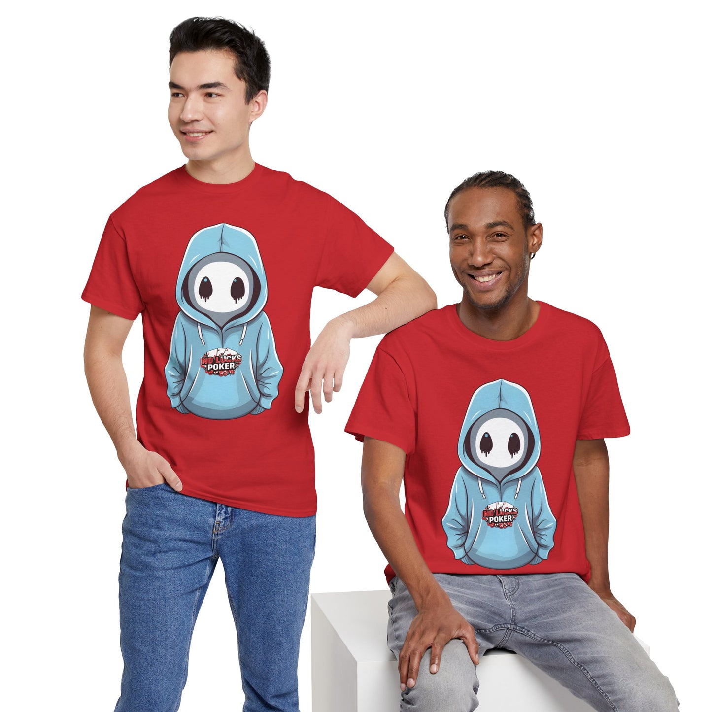 No Lucks Given – Mysterious Hoodie Player Poker Tee
