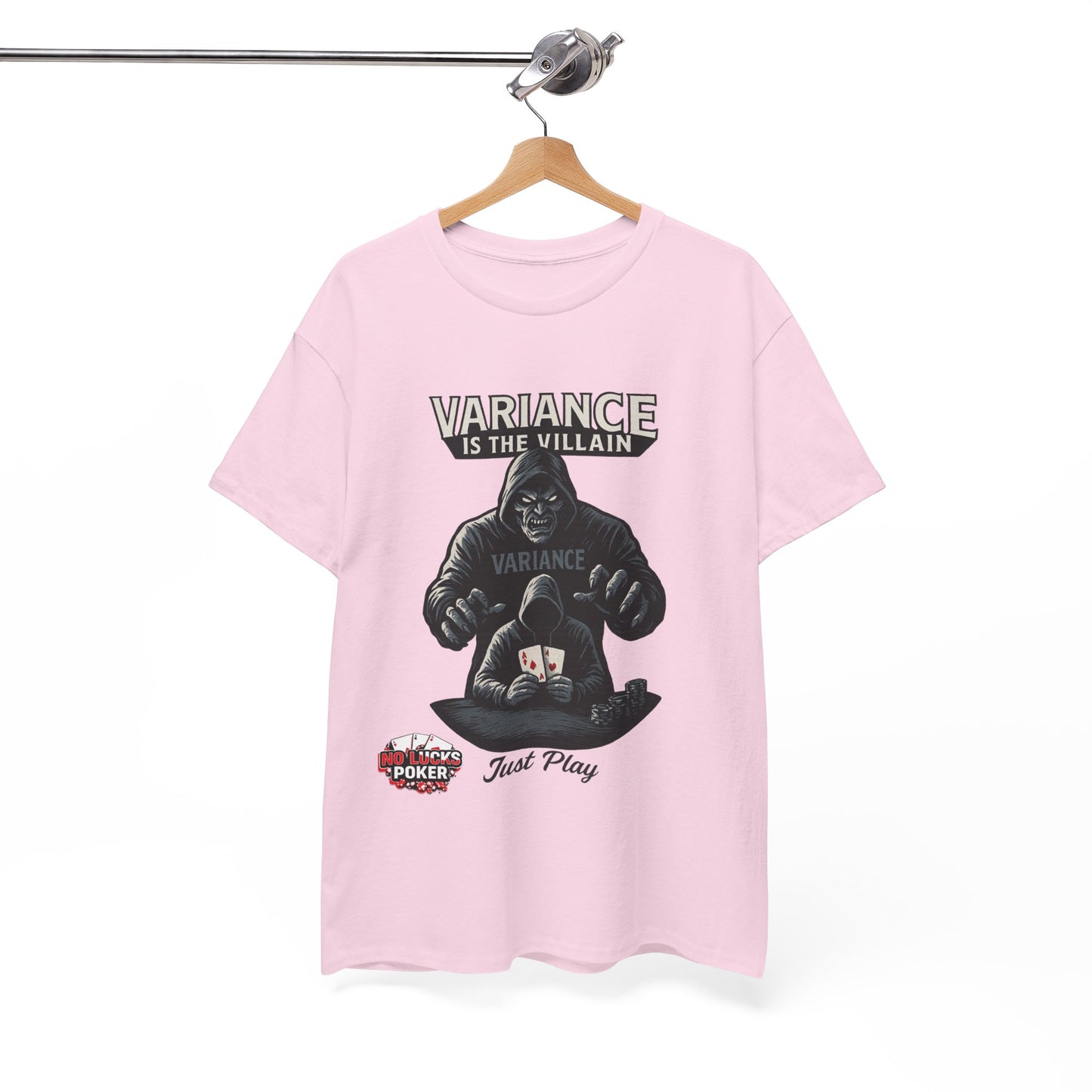 Variance is the Villain Poker T-Shirt | Zero Lucks – Fight the Swings