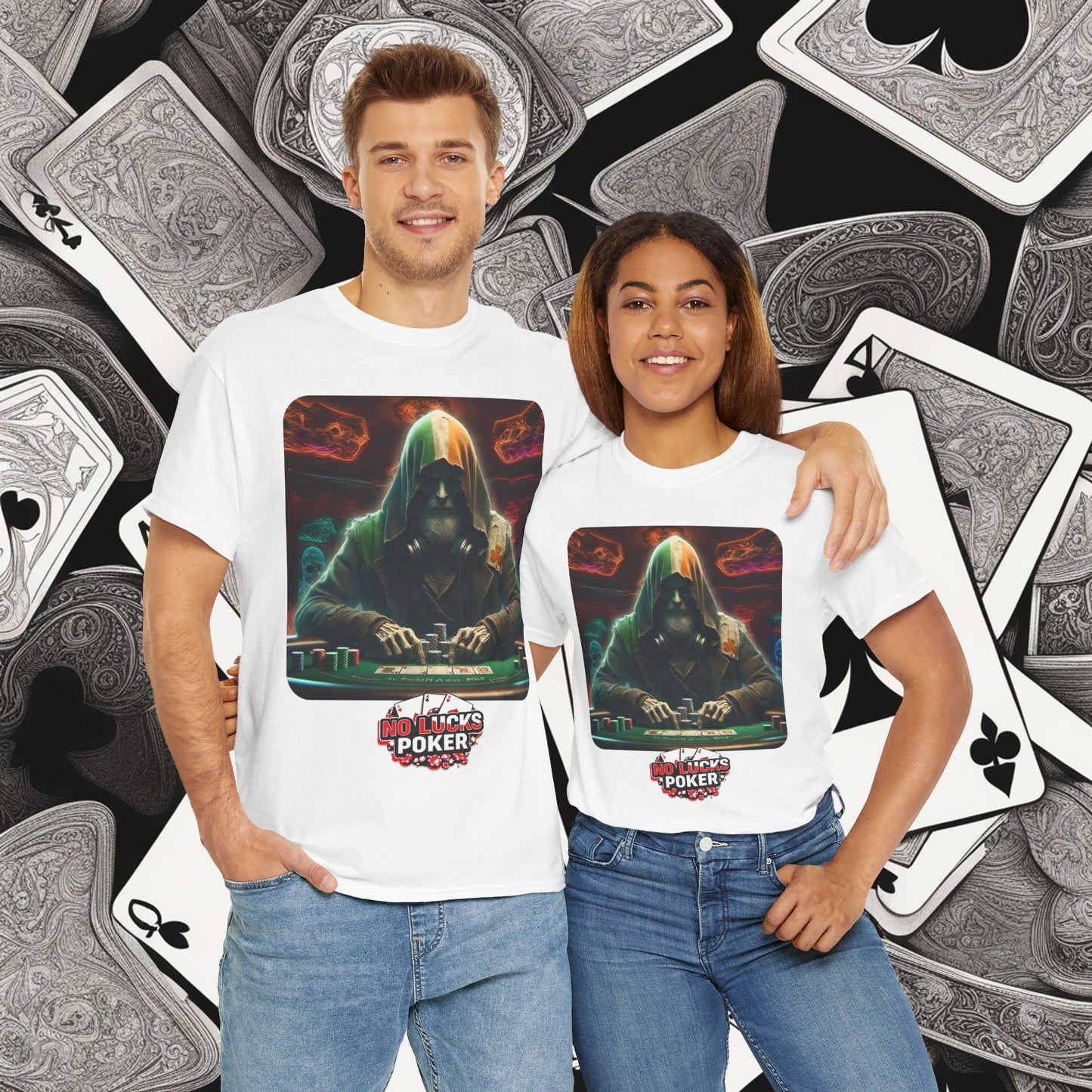 Irish Poker Player Celtic unisex heavy cotton tee Poker Apparel