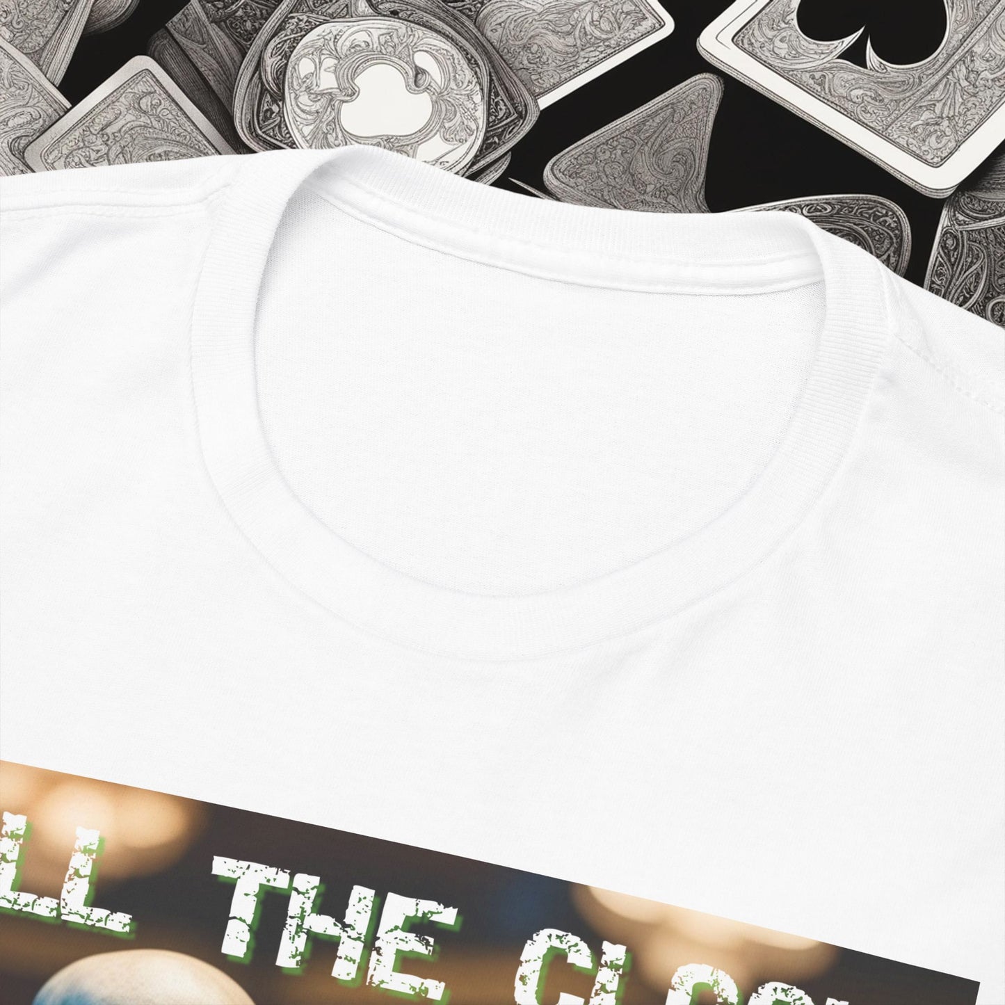 Call the clock skull unisex heavy cotton T-Shirt Must have Good Luck All-in
