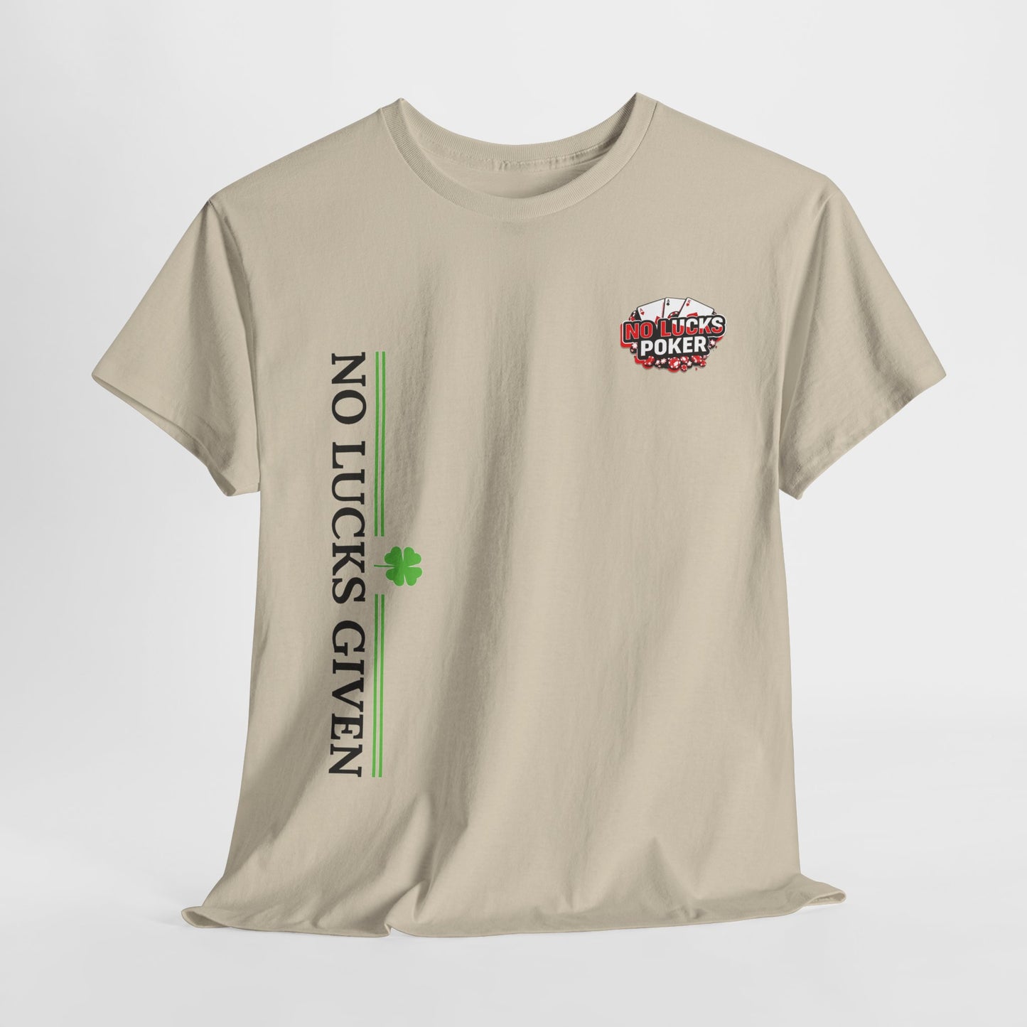 No Lucks Given – Signature Logo Poker Tee (All In Edition)