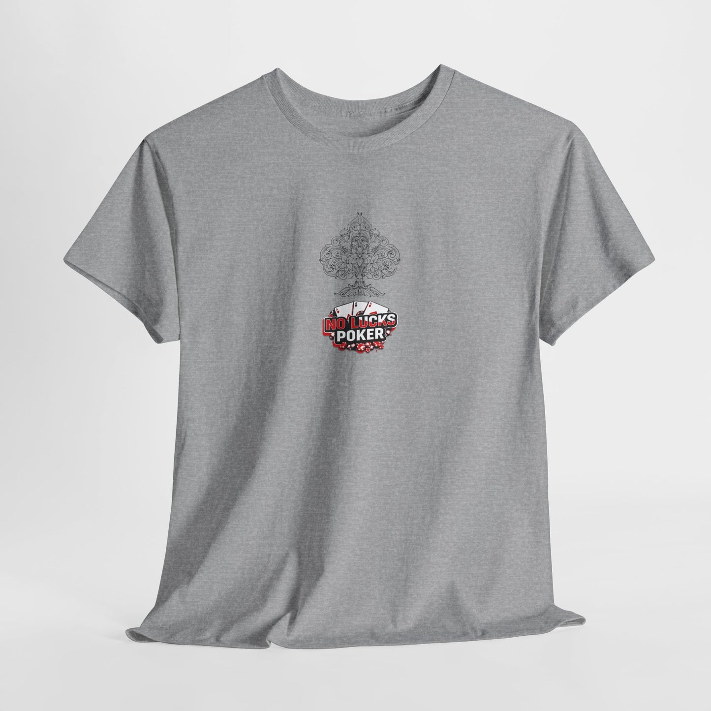 No Lucks Given Logo Poker T-Shirt | Built for Players, Not Luck