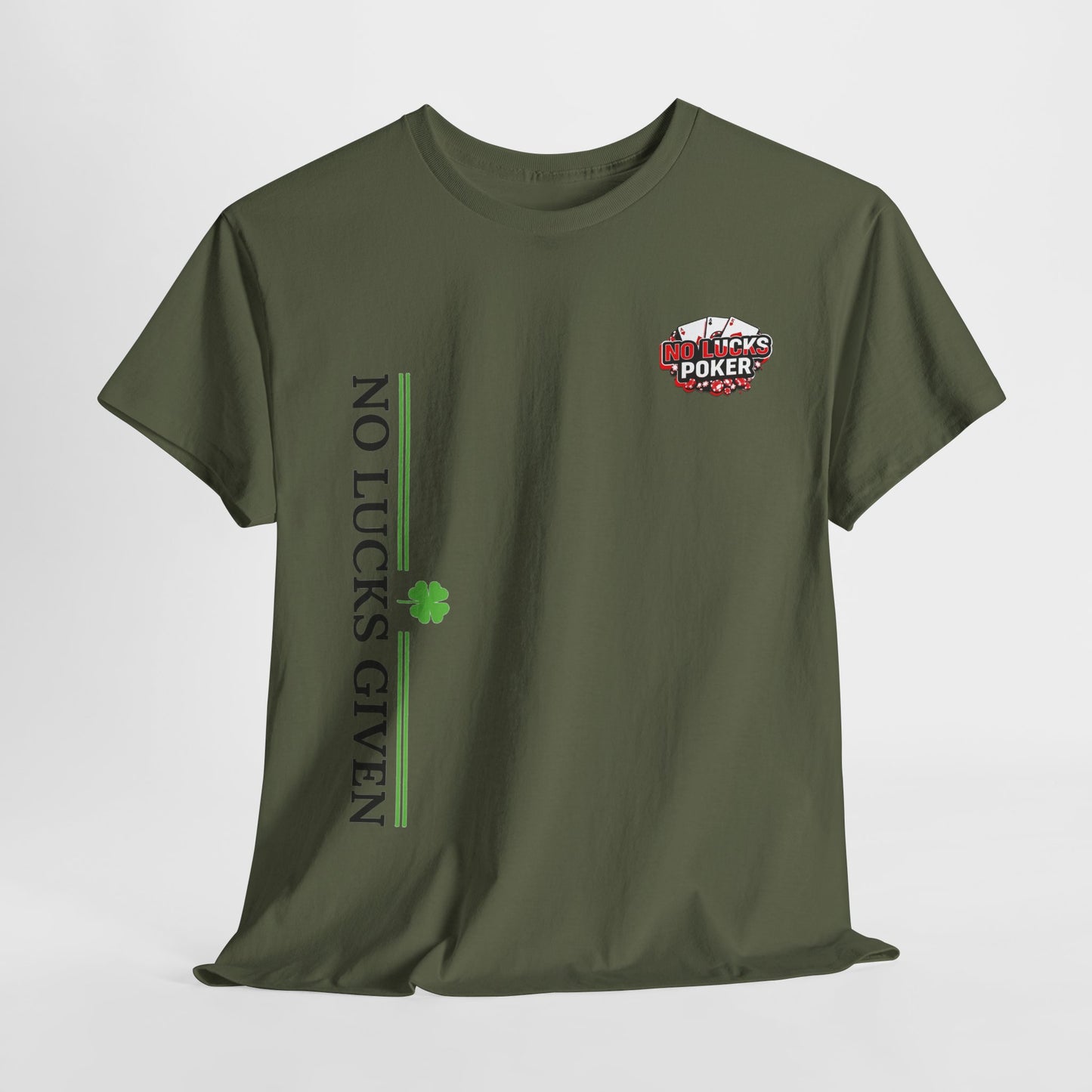 No Lucks Given – Signature Logo Poker Tee (All In Edition)