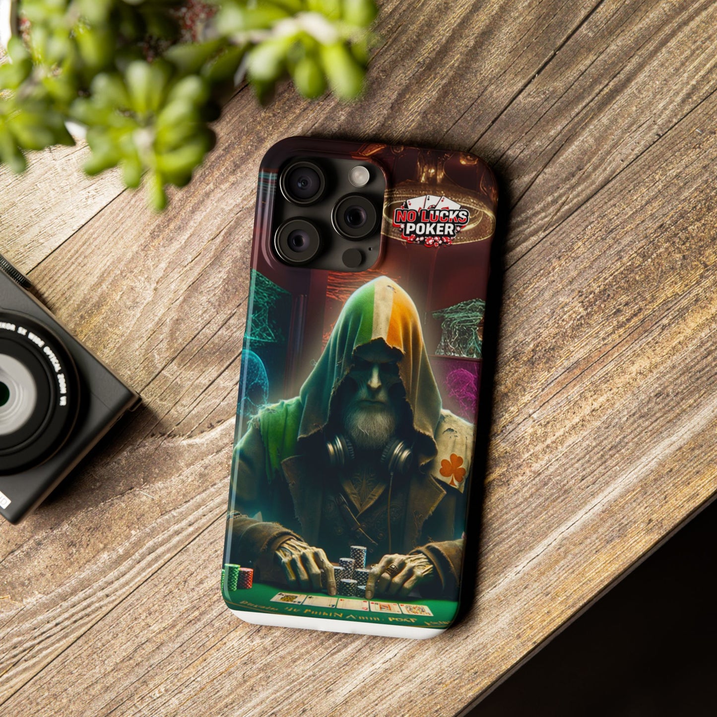 Mysterious Irish Poker Player Slim Phone Case -  iPhone 13 - 15