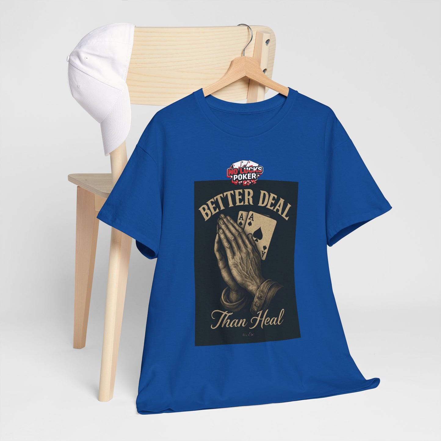No Prayers Just Play Poker T-Shirt | Zero Lucks – Skill Over Superstition