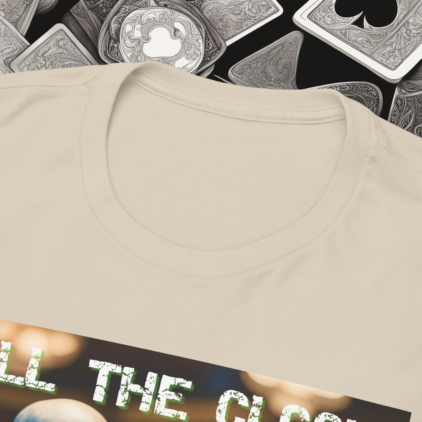 Call the clock skull unisex heavy cotton T-Shirt Must have Good Luck All-in