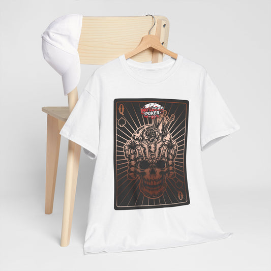 No Lucks Given – Angry Queen of Spades Poker Tee (Copper Edition)