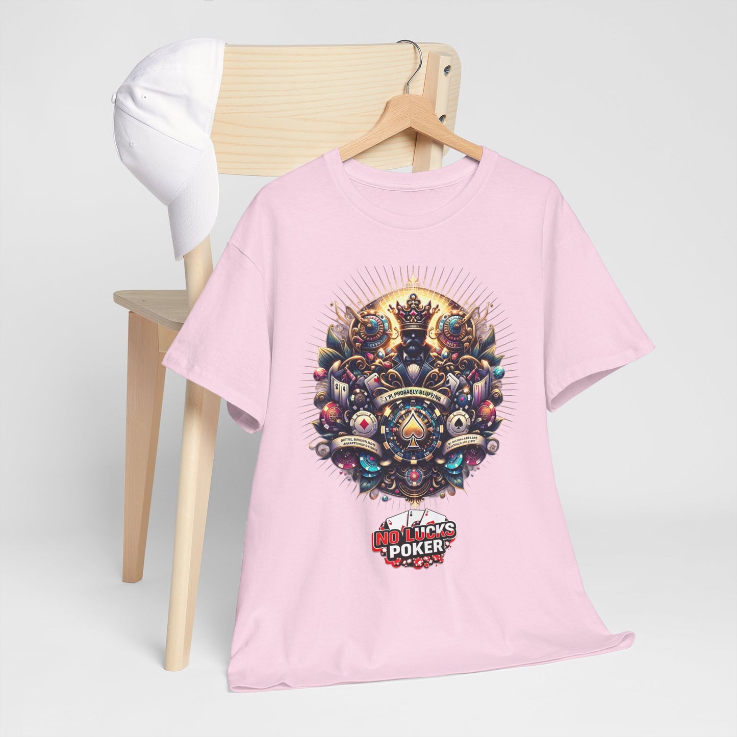 I'm Probably Bluffing unisex heavy cotton tee Poker Apparel