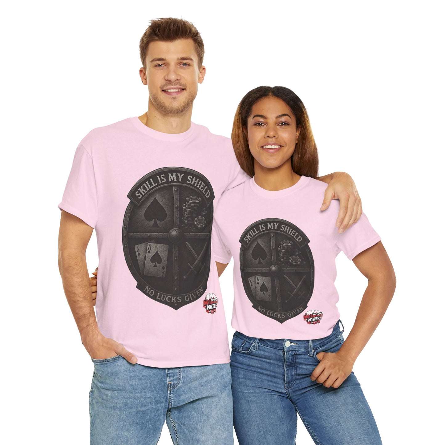 Stack or Shatter Poker T-Shirt | No Lucks Given – Skill Over Luck