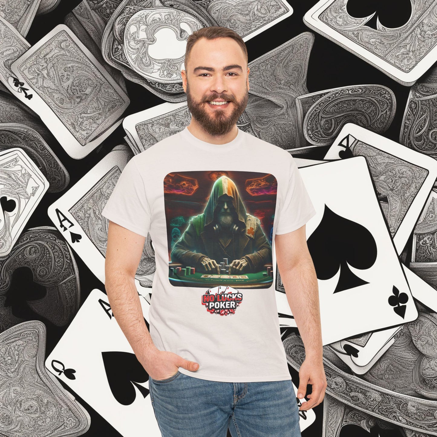 Irish Poker Player Celtic unisex heavy cotton tee Poker Apparel