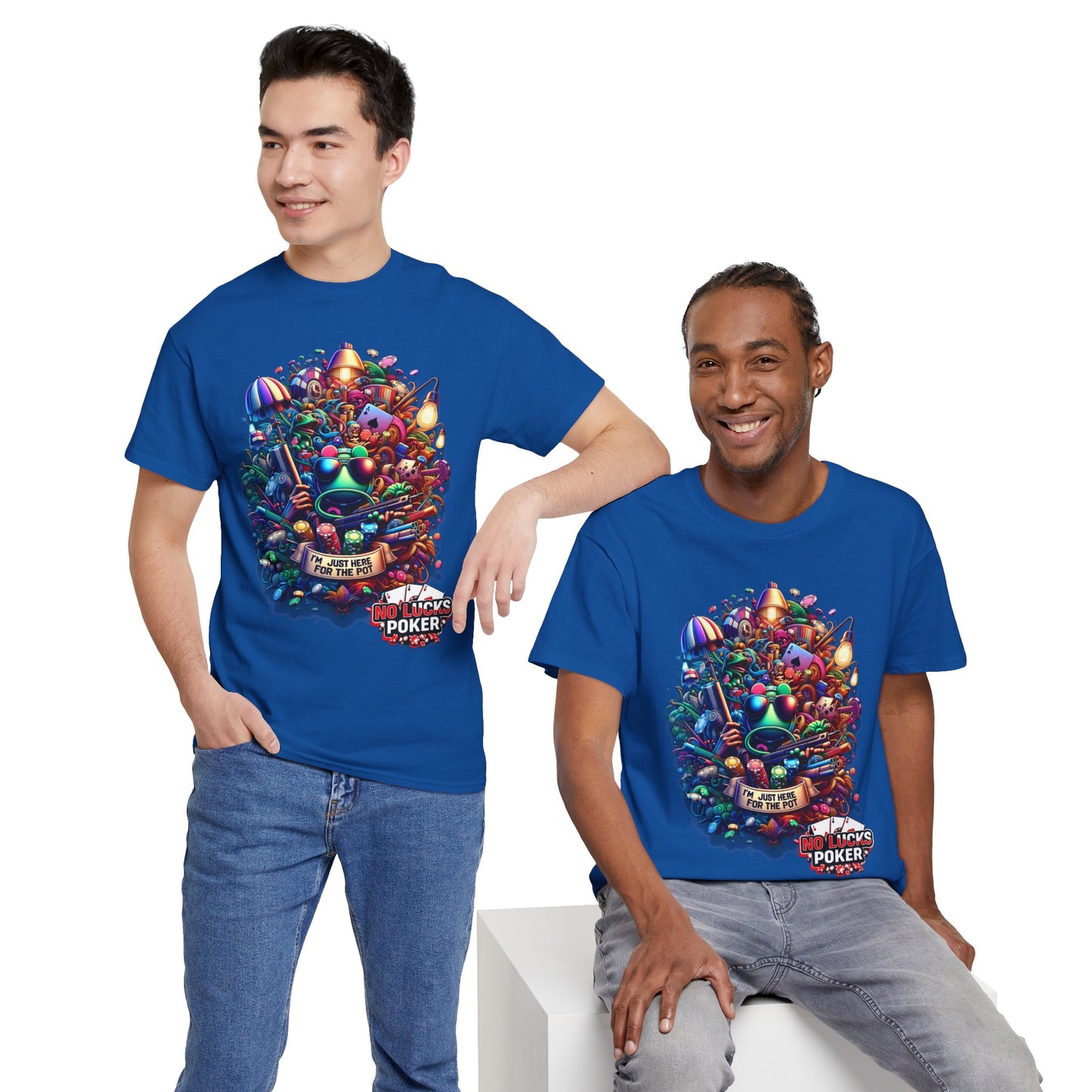 I'm Just here for the Pot unisex heavy cotton tee Poker Apparel