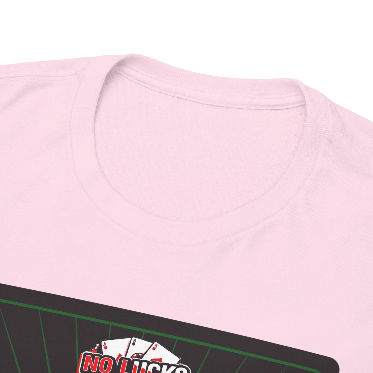 No Lucks Given – Jack Skull Crown Poker Tee (Green & Red Edition)