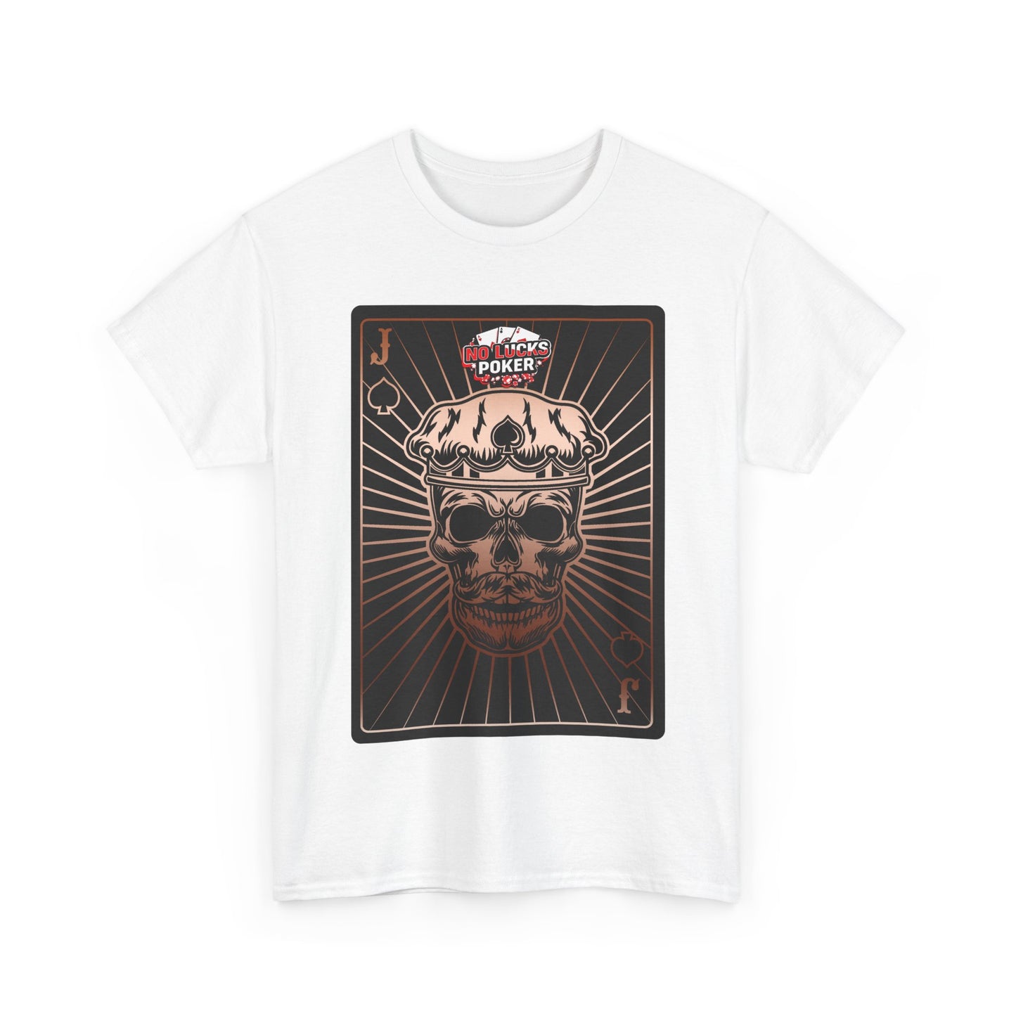 No Lucks Given – Jack Skull Crown of Spades Poker Tee (Copper Edition)