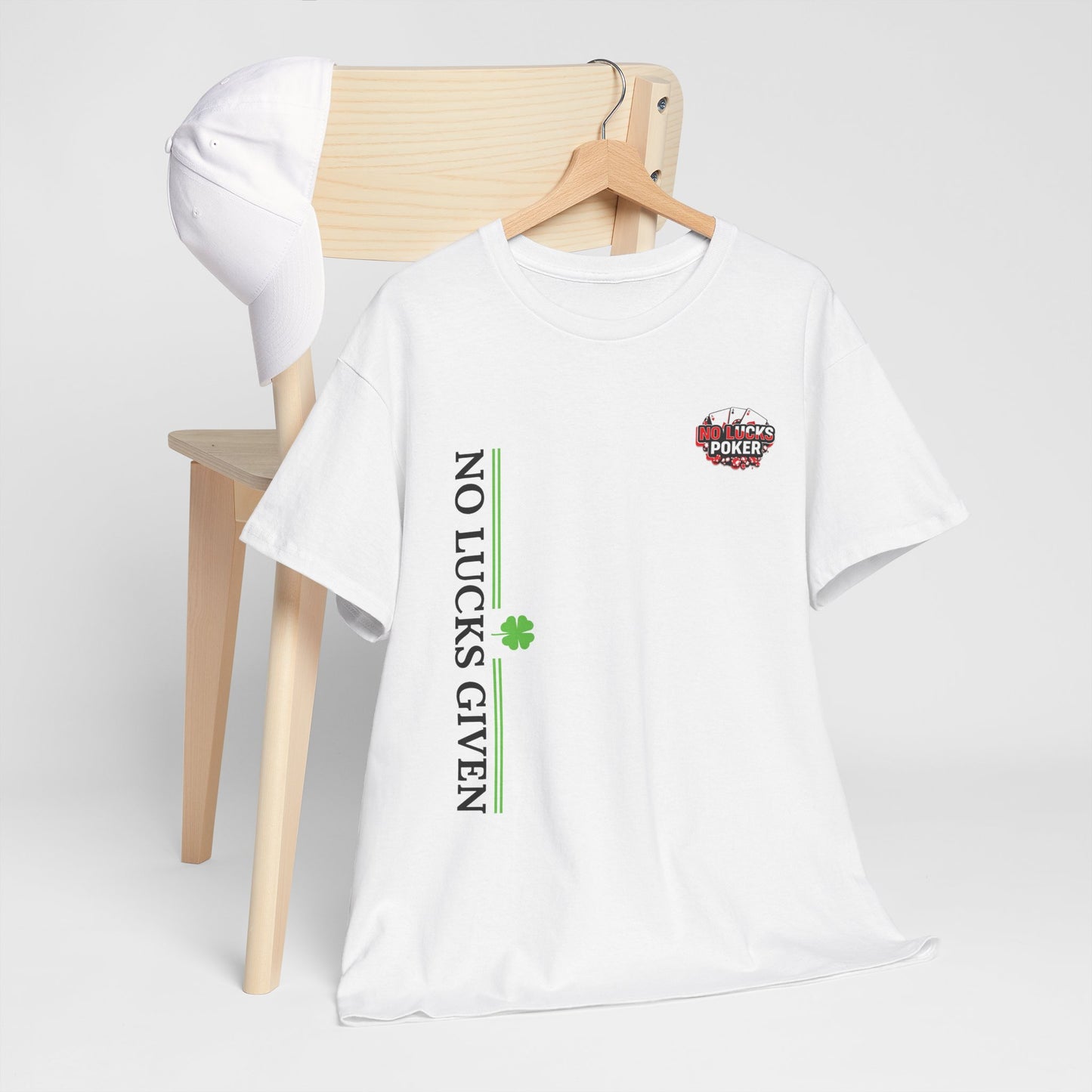 No Lucks Given – Signature Logo Poker Tee (All In Edition)