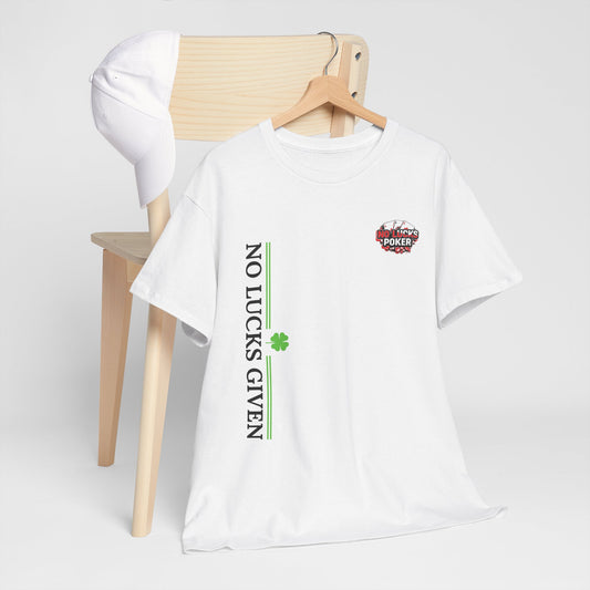 No Lucks Given – Signature Logo Poker Tee (All In Edition)